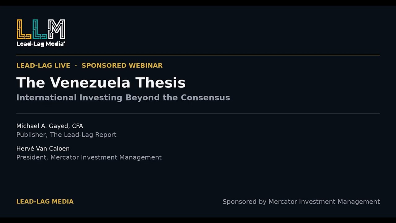 Lead-Lag Live: The Venezuela Thesis